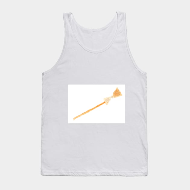 Halloween, broom, magic, holiday, illustration, watercolor, festive, good mood, autumn, autumn Tank Top by grafinya